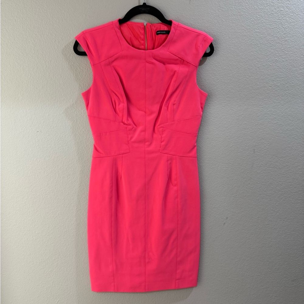 Karen Millen Vibrant Pink Mini Dress